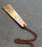 Copper rectangle pendant, Flame patina jewellery, 7th anniversary gift - Image 4