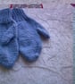 Child's Handed Knitted Mittens - Image 1