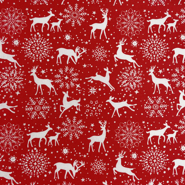 Christmas  Reindeer Tablecloth  100 to 400cm by 135cm wide