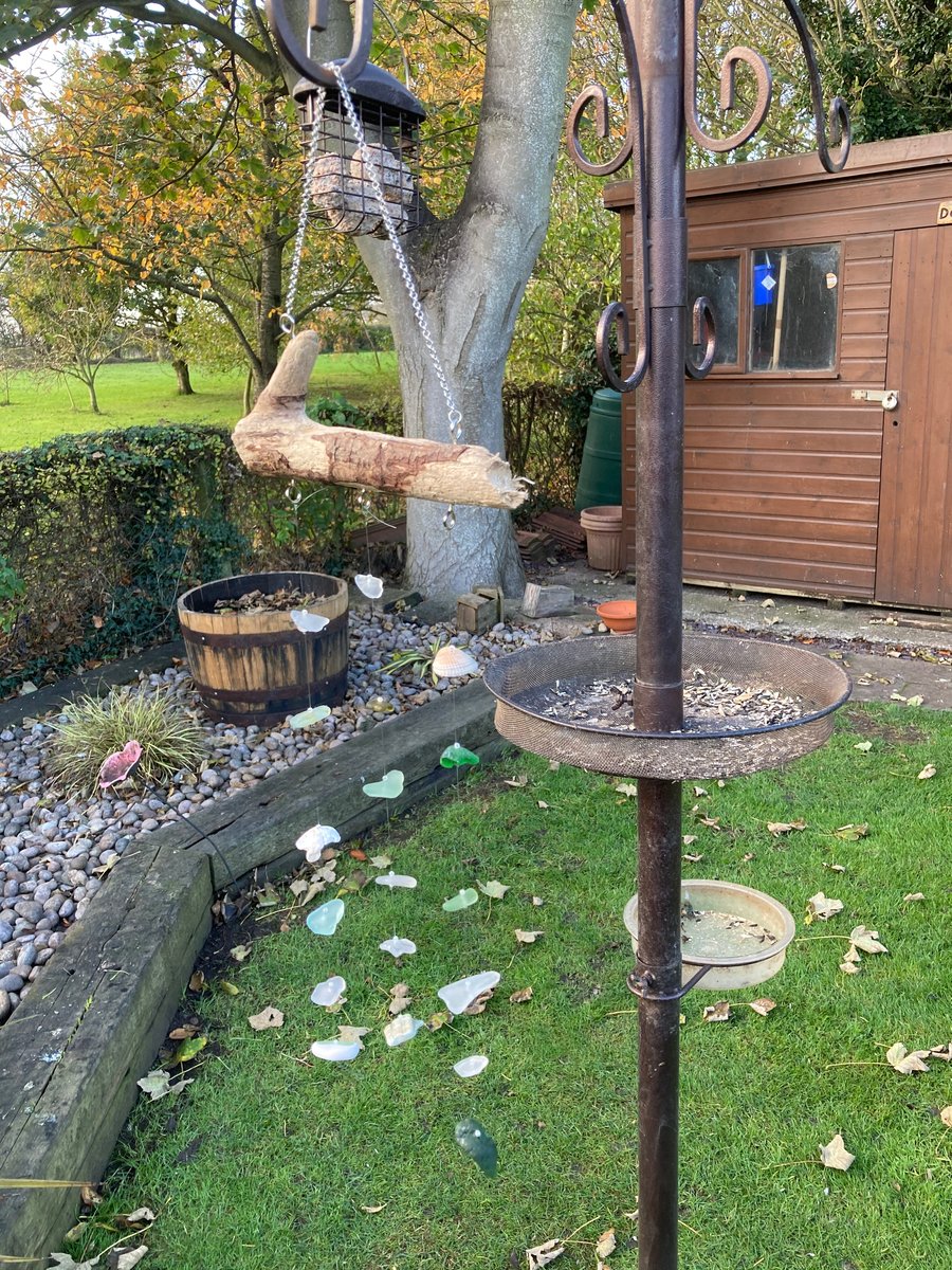 3 strand suncatcher using seaglass and driftwood