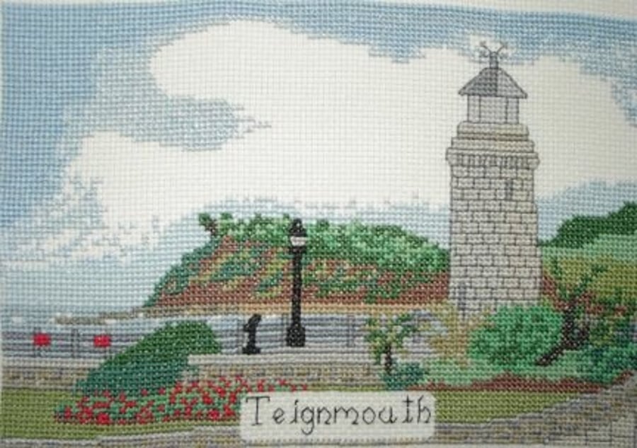 Teignmouth in Devon cross stitch chart