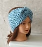 CROCHET Ladies Duck Egg Headband - Image 4