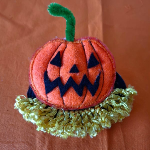 Halloween Pumpkin Hair Clip