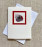 Greeting card, blank, hand painted abstract art card, original art. - Image 1