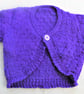 Curved Front Hand Knitted Baby Cardigan, Gift Ideas for Babies