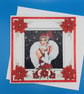 Art Deco Christmas card, Wife, Sister, Daughter, Mother