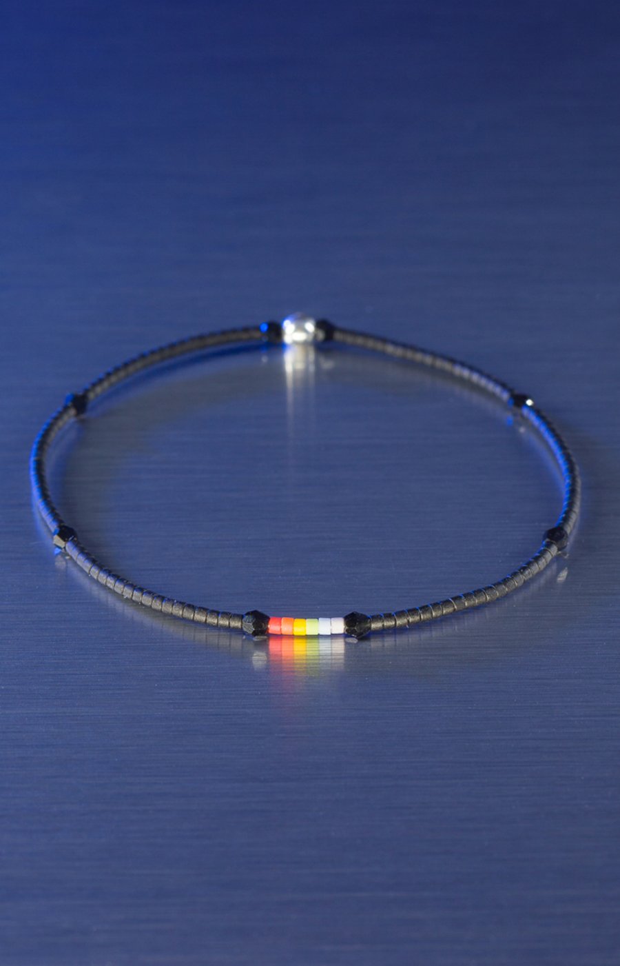 Bracelet dainty Miyuki and Swarovski with pride colours