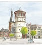Am Burgplatz, Dusseldorf., Germany - Limited Edition Art Print