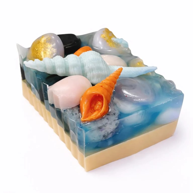 Atlantic Ocean Sculptural Artisan Handmade Soap