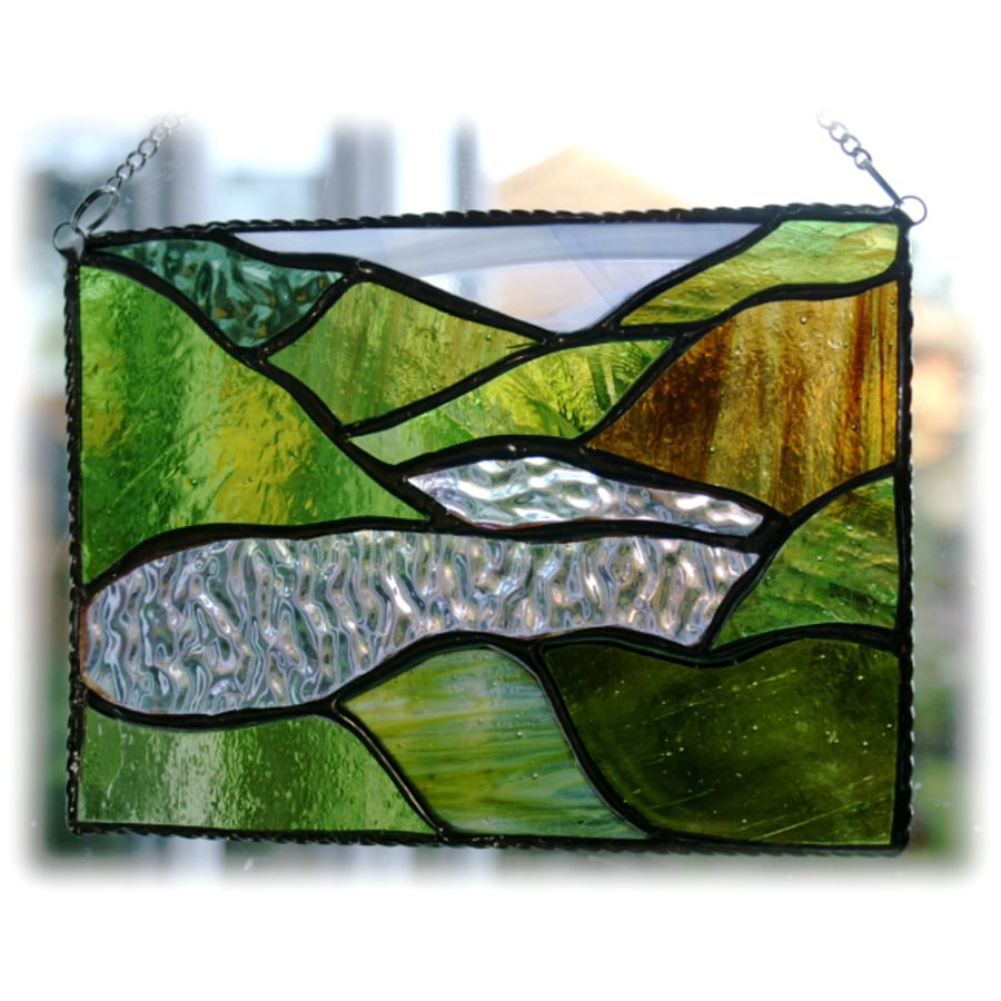 Lake District Panel Stained Glass Picture Landscape 