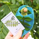 Ash leaf woodland fairy doll - gift for forest lovers, ash tree