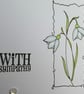 Sympathy Card - Snowdrops - Image 9