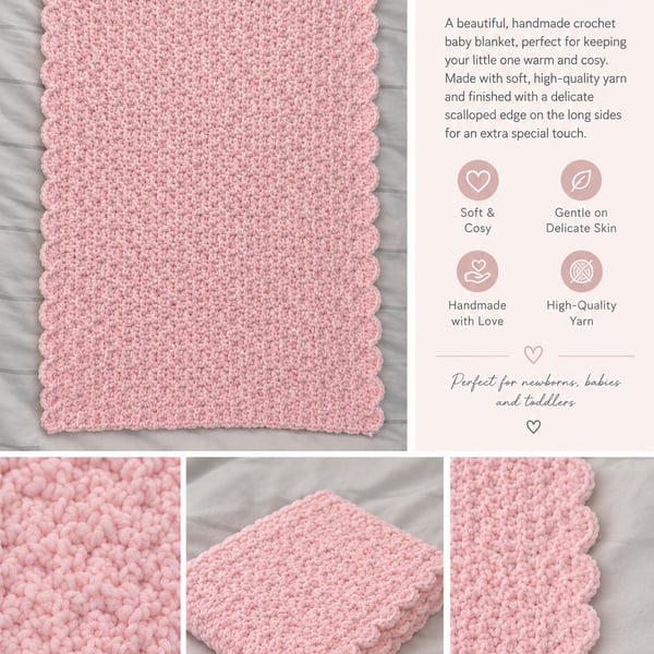 baby pink blanket 