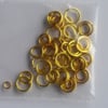 60 x Mixed Gold Plated Jump Rings & Split Rings (inc 2-6 mm jump & 6mm split)