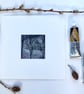 The Cold Moon, mounted original mixed media painting - Image 5