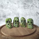 Stone Moss Gatherers, Spirits of the Moss, Tiny Rock Creatures Set of 4