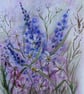 Woodland floral, framed original watercolour painting  - Image 1