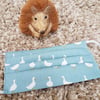 Small Adult or Teenager face covering – Duck print material