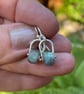 Silver and labradorite small dangle earrings  - Image 2