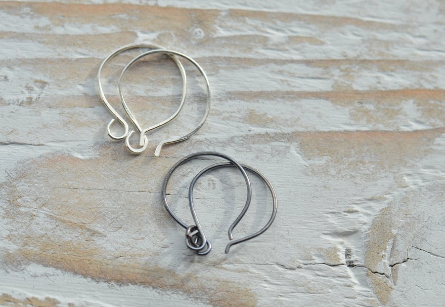 Handmade Sterling Silver Earwires, Set of 3 Pairs