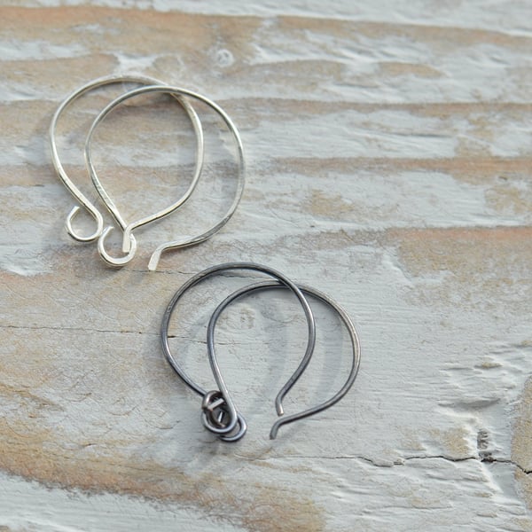 Handmade Sterling Silver Earwires, Set of 3 Pairs