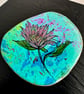 Mixed Media Pink Gerbera Flower Brooch