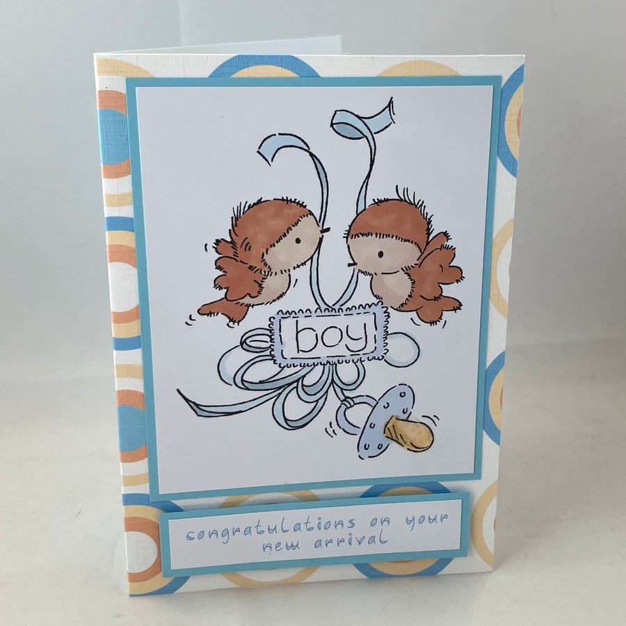 New baby boy card