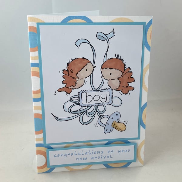New baby boy card