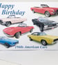 American Cars 1960s - Birthday, Anniversary or Plain card