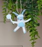 Spun Cotton Yeti Popsicle Ornament 1 - Image 1