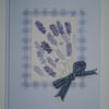 Hand painted Lavender card
