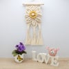 Macrame flower wall hanging