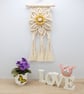 Macrame flower wall hanging - Image 1