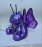 Violet - Flutter-Bear Resin Ornament - Purple  - Image 7