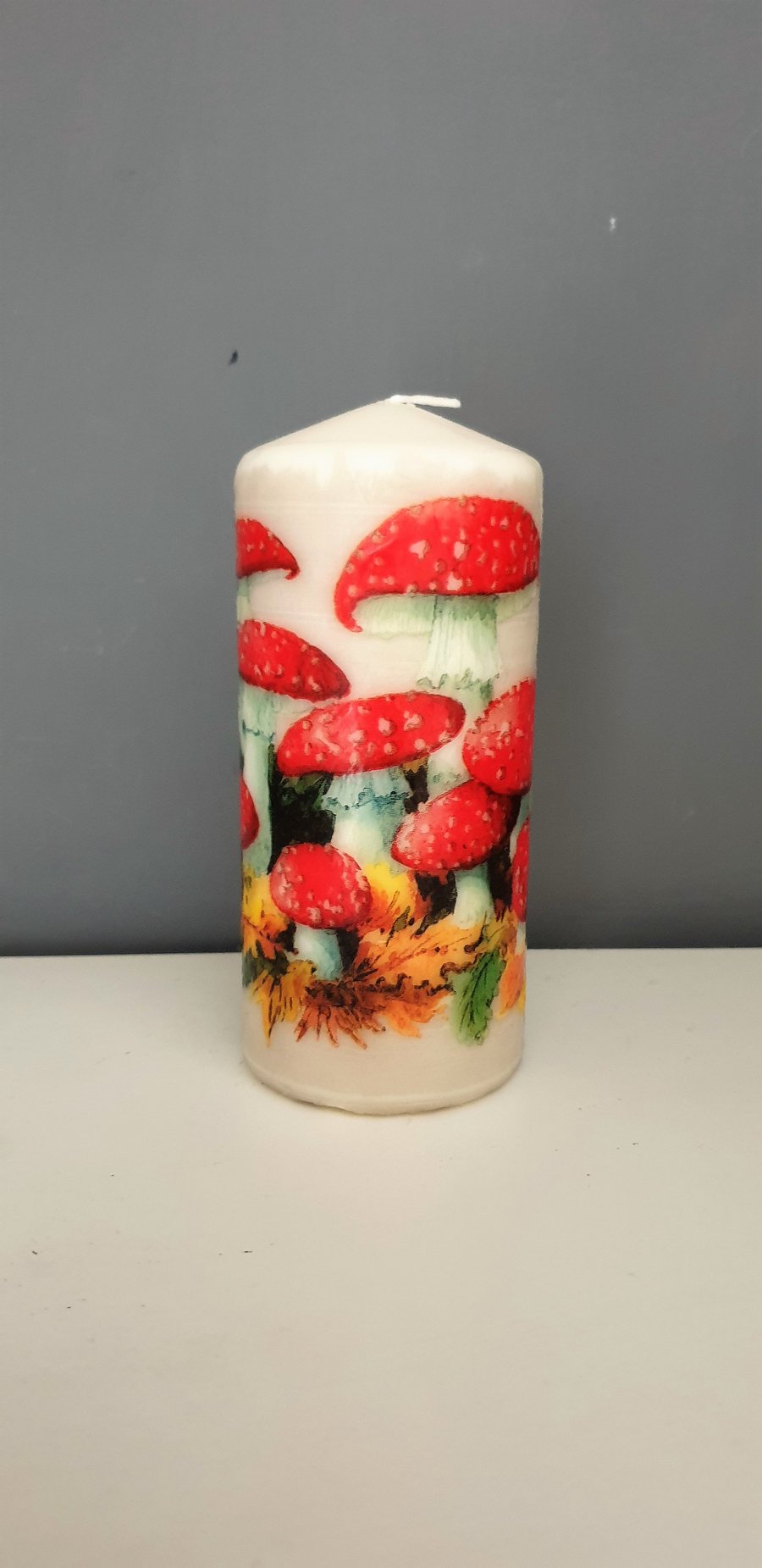 mushroom decorative  candle