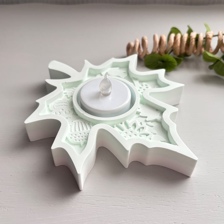 Maple Leaf Tea Light Holder, Handmade Candle Holder Home Decor Gift