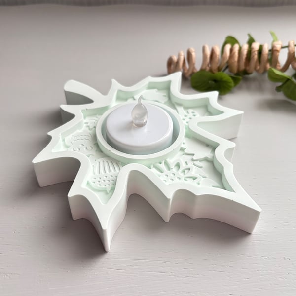 Maple Leaf Tea Light Holder, Handmade Candle Holder Home Decor Gift