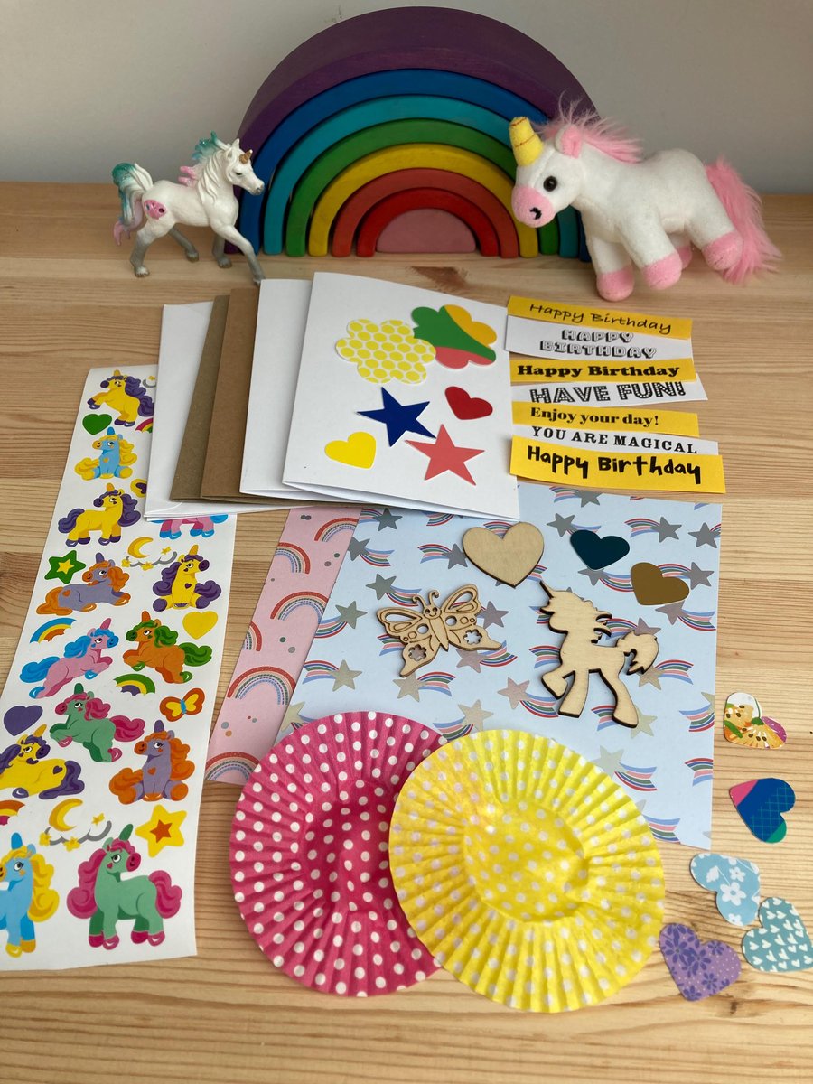 Kids Card Making Kit - Unicorn Craft Kit