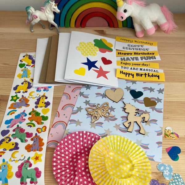 Kids Card Making Kit - Unicorn Craft Kit