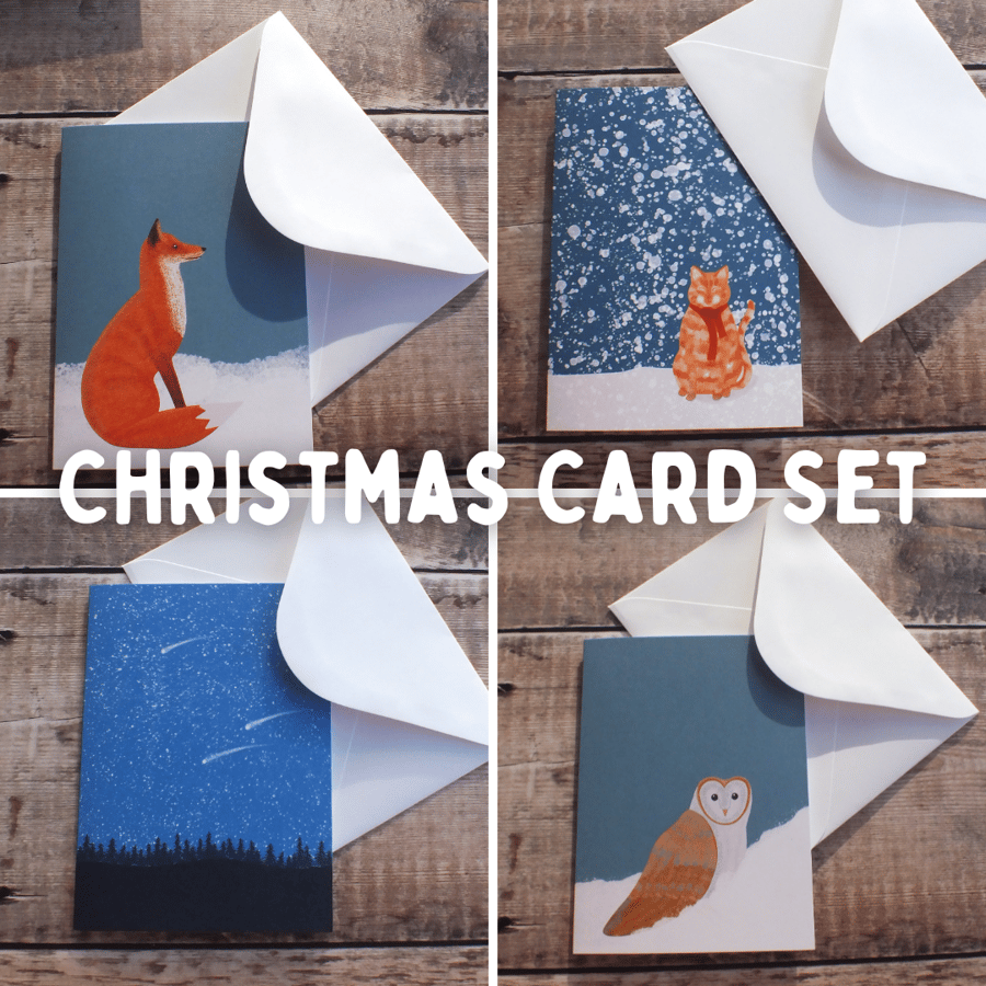 Christmas card Selection - 4 designs