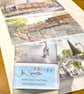 Whitchurch Scenes 100% Cotton Tea Towel - watercolour painting scenes - Image 2