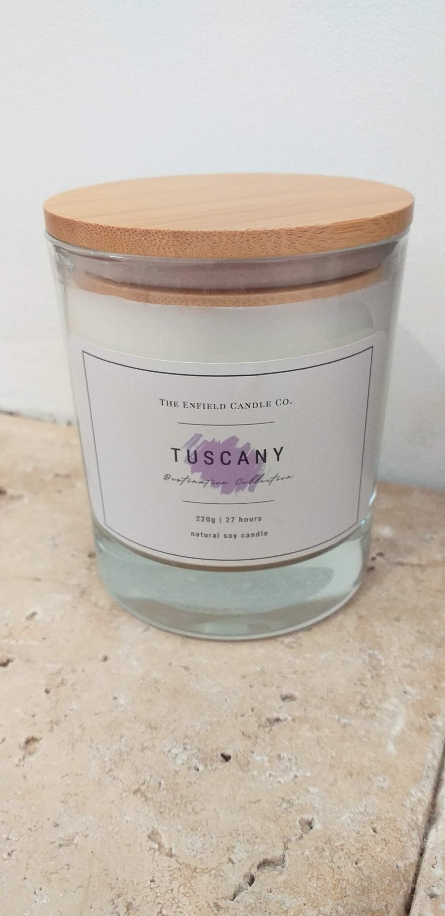 Tuscany - Geranium, Lavender & Lemon - Soy Wax Jar Candle