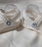 Soft and Cosy Cute Hand Knitted Baby Crocs 0-3 months or 3-6 months - Image 5