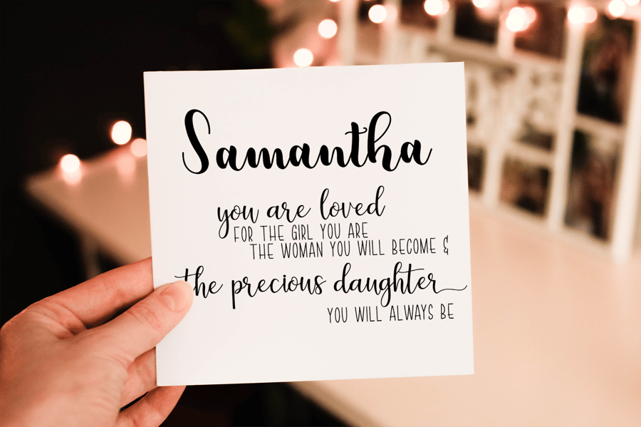 Daughter Birthday Card, Card for Birthday, Greetings Card, Daughter Birthday