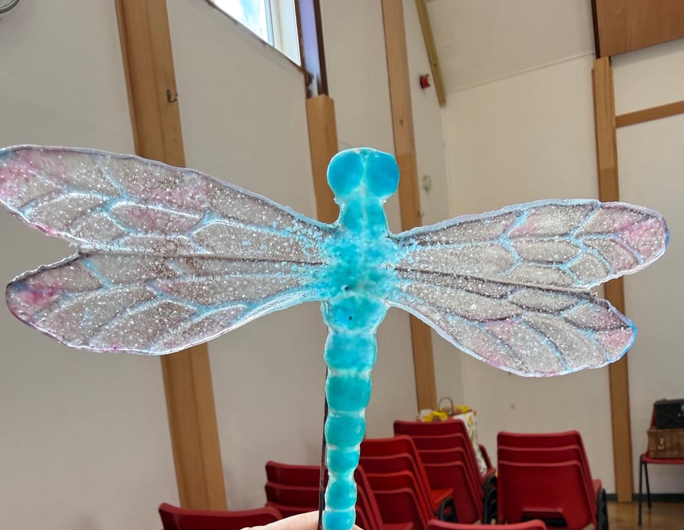 Fused glass Dragonflies