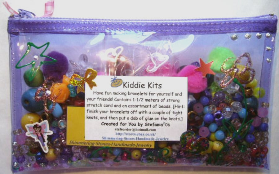 KIDDIE KITS - BEADING Kits for Children-Lavender-Craft Kit