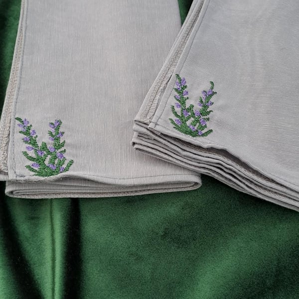 Scottish heather napkin