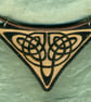 Celtic laser cut marquetry pendant