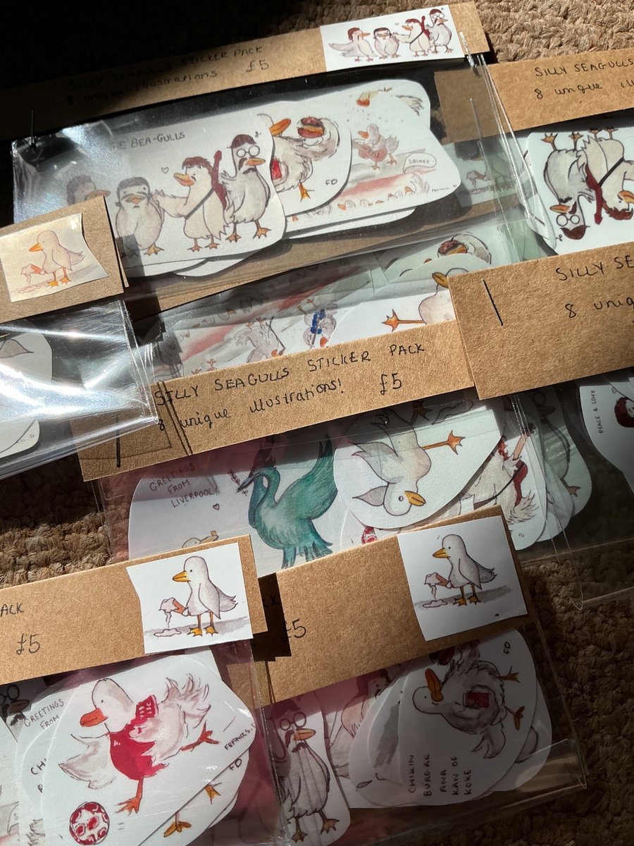 Silly seagulls sticker pack