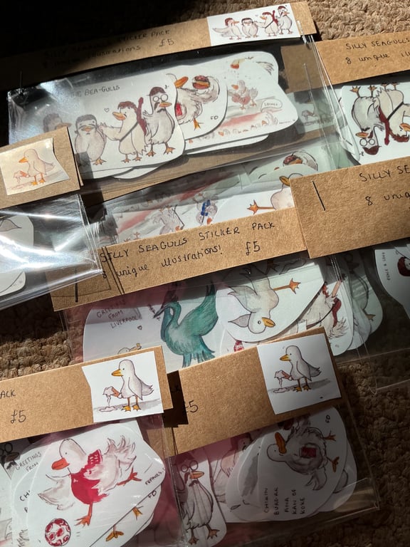 Silly seagulls sticker pack